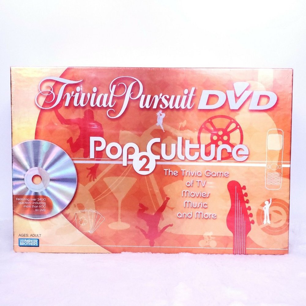 Trivial Pursuit DVD Pop Culture 2 Game TV Music Mo - NEW